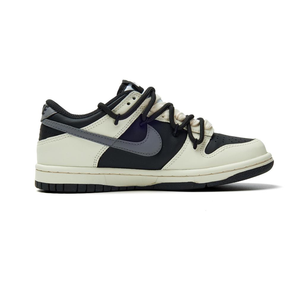 Nike Dunk Abrasion Resistant Low Top Skateboard Shoes Unisex Beige Gray Black HF5441-100(Team970-)