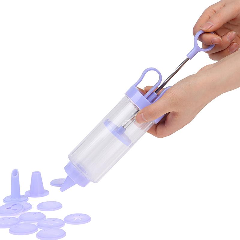 Cookie Press Set With Cake Cream Decorating Syringe Baking Pastry Nozzle