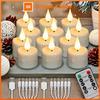 Xiaomi Lumânări LED Reîncărcabile Prin USB Timer Telecomandă Flăcări Palpâitoare Lumânări Nuntă Ziua de Naștere Decor Acasă Lumânări Pastilă Încărcător Lampă Lumânare