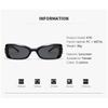 Sunglasses High-end Feeling Square Face Slimming Sun Protection Holiday Seaside Retro Hollow High-end Sunglasses 6110