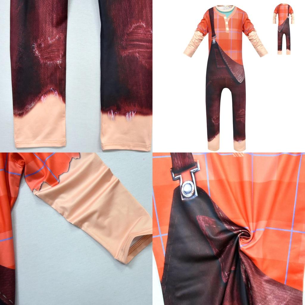 Kids Wreck-it Ralph 2 Cosplay Costume Featuring Soft And Comfortable Jumpsuit Design