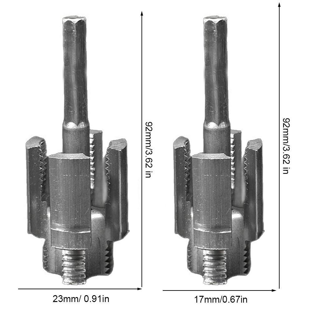 Pipe Threading Tool - Dual-Size (1/2''-3/4'') Internal/External Thread Cutter for PPR/PVC Pipes, Manganese Steel Detachable Die