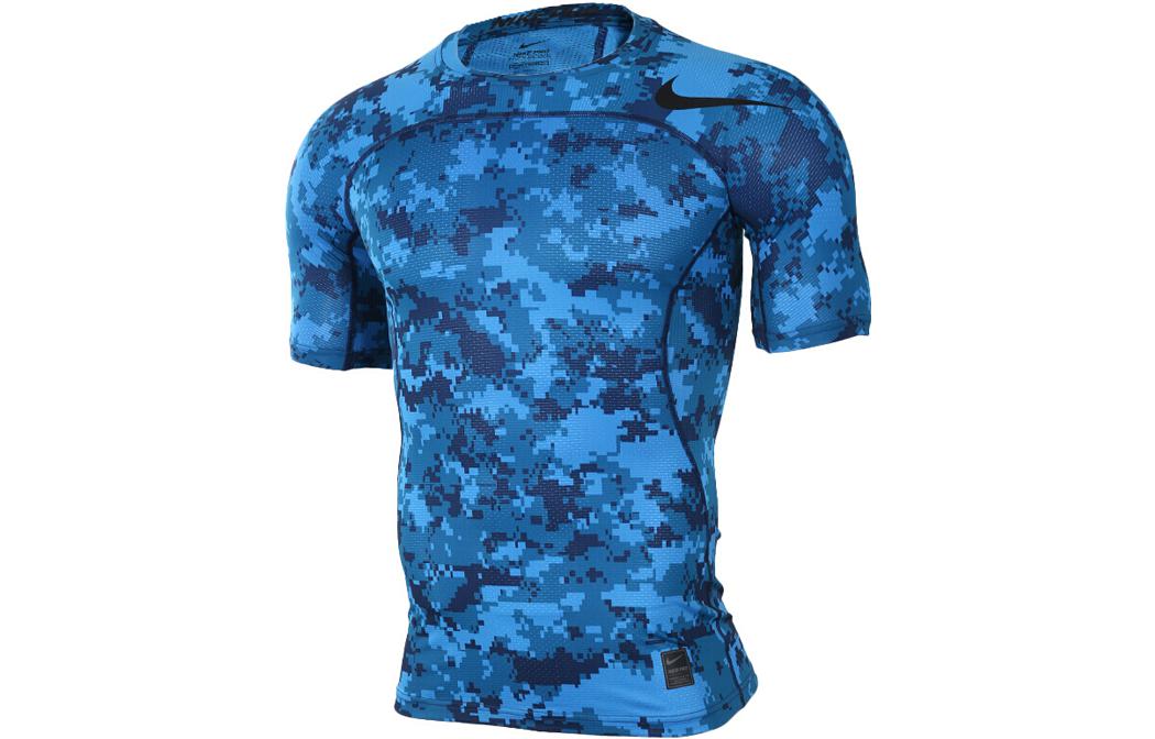 

Nike T Shirts Men s Blue Crew Neck Moderate Straight Fit 828177-457 M