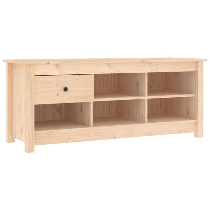 VidaXL Armoire à chaussures 110x38x45,5 cm Bois de pin massif 814594