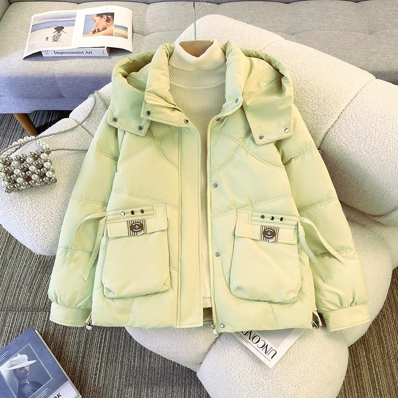 Winter new fattened large size short down cotton-padded clothes women's loose cotton-padded clothes thickened cotton-padded jackets trendy jackets