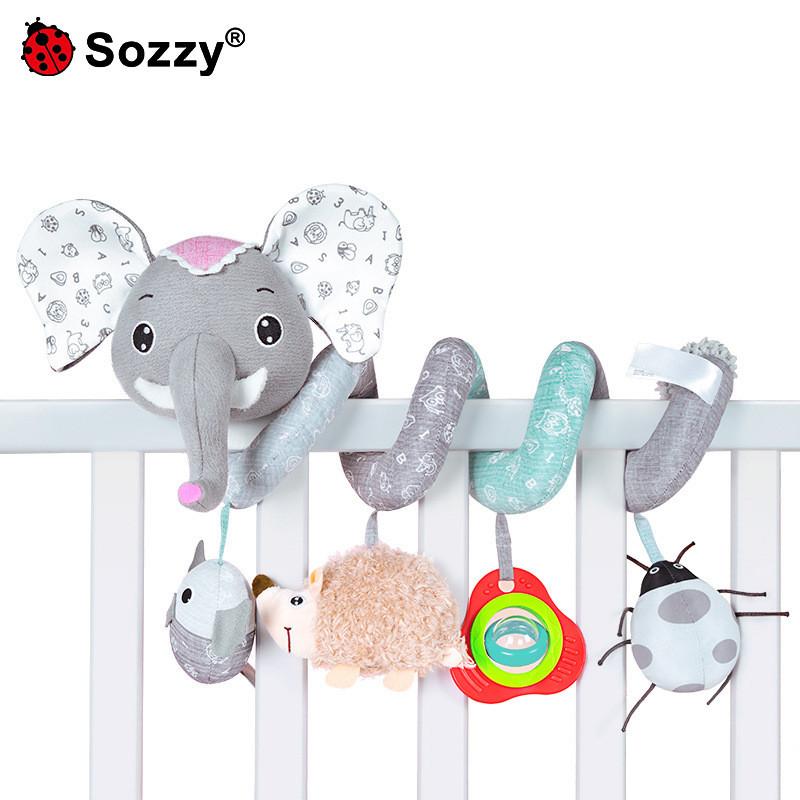Baby Crib Mobile With Plush Fox Toy For Sleep And Development