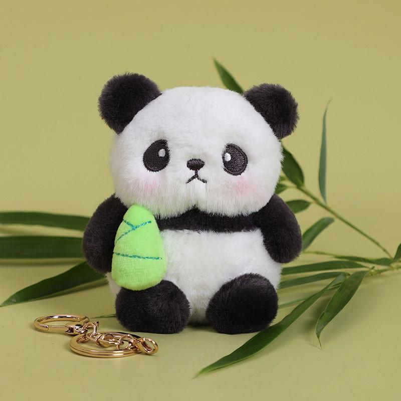 Adorable Panda Plush Keyring With Magnetic Circles For Kids Bag Decor And Gift