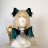 Opaska na głowę z wilczymi uszami ogon Dziewczęce akcesoria cosplay Bestia Uszy Zielony Fursuit Maskarada Impreza Cosplay