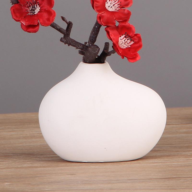 

Мини Белая Матовая Керамическая Ваза для Сухоцветов - Скандинавский Гидропонный Домашний Декор