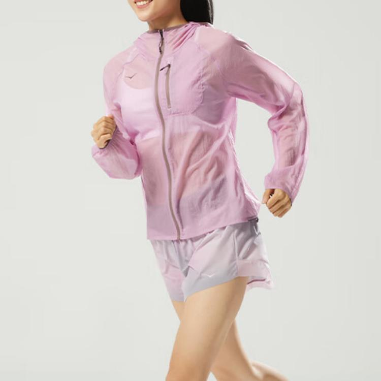 HOKA ONE ONE Soft Absorbent Quick-Drying Breathable Three-Quarter Sports Shorts Women shorts Bright-Pink 1154316