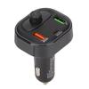 Carbon Fiber Style Multifunction Car Charger Wireless Bluetooth 5.1 FM Transmitter Fast Charging