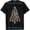 Mushroom Christmas Tree Merry Christmush Ugly Christmas T Shirts Cotton Humor Streetwear Tee Short Sleeve Unisex Loose Clothing