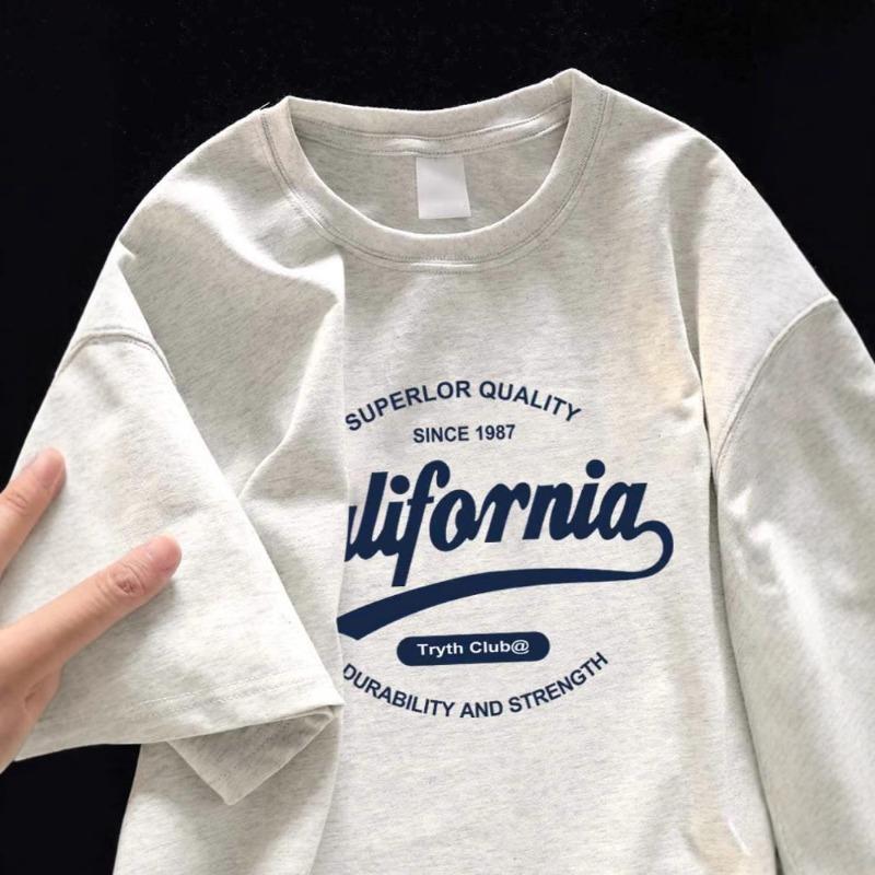 Summer Fashion Harajuku Hipster Printing Cotton Top Women Short Sleeve Casual All-match Pullover Tee T-shirt