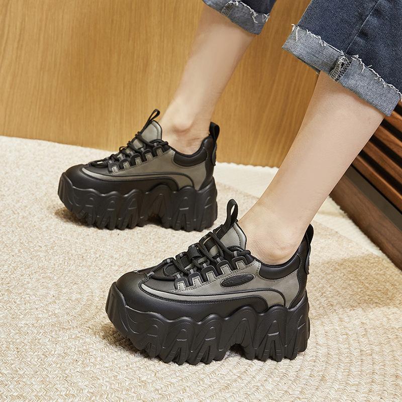 Inner height increase dad shoes women's spring 2025 new Wenzhou shoes casual sports shoes women's versatile platform women's shoes
