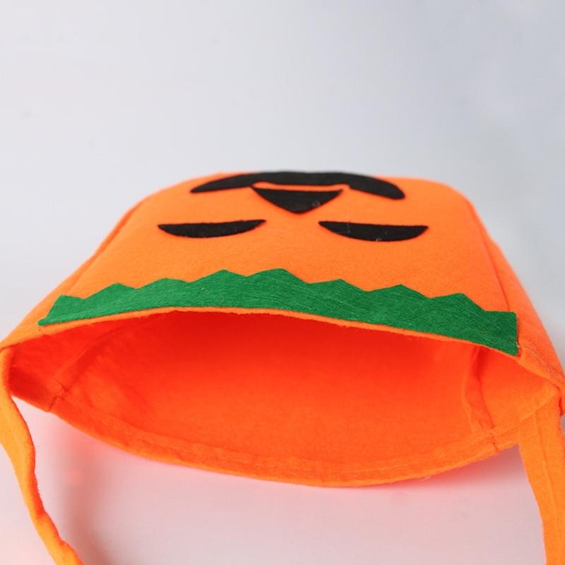 Halloween Pumpkin Bag Large Capacity Handbag Candy Bag Holiday Gift Pumpkin Tote Bag Party Supplies Photoshooting Props