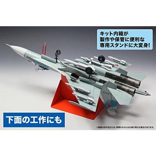 PLATZ 1/72 Scale Russian Air Force Su-27SM Flanker B Camouflage Pattern Sheet Included, Plastic Model Kit, AE-2SP, Molded Color