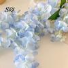 Decorative Flowers Artificial Wisteria Flower Fake Hanging Vine with Long Stem Wedding Faux Bouquet for Tall Vase Home Party Decor Floral Arrangement
