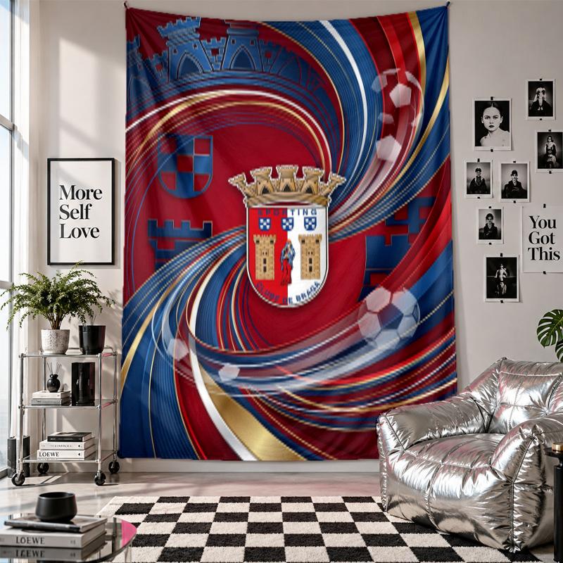 Braga FC Wall Tapestry Home Decor Wall Hanging Cloth for Bedroom Living Room Background