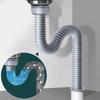 Universal Double Head Kitchen Sink Drain Hose (Extension) - Stretchable Flexible Pipe For Double Bowl