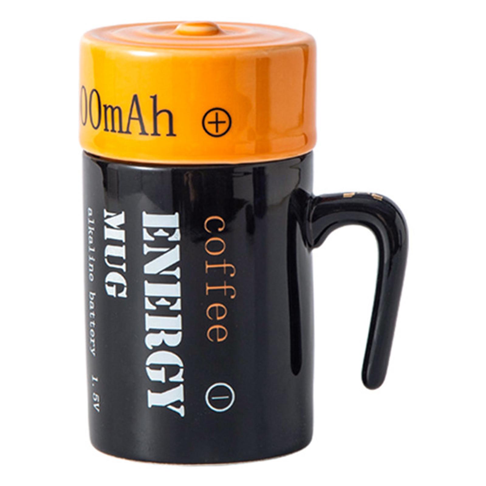 Battery Styling Cup Novel Ceramic 3D Cup Strange Water Cup Mark Cup Coffee Cup.