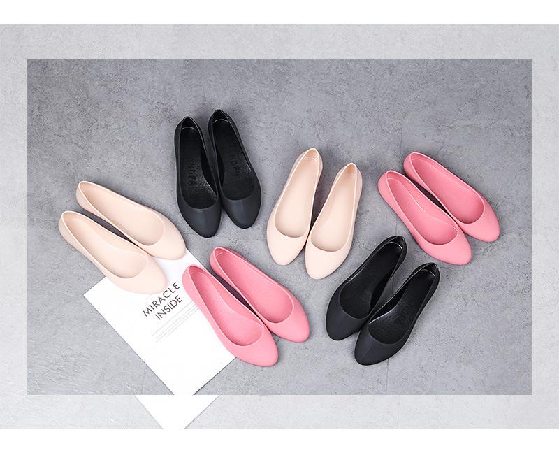 Women's Summer Jelly Flat Sandals - Trendy, Backless, Round Toe, Candy Colors