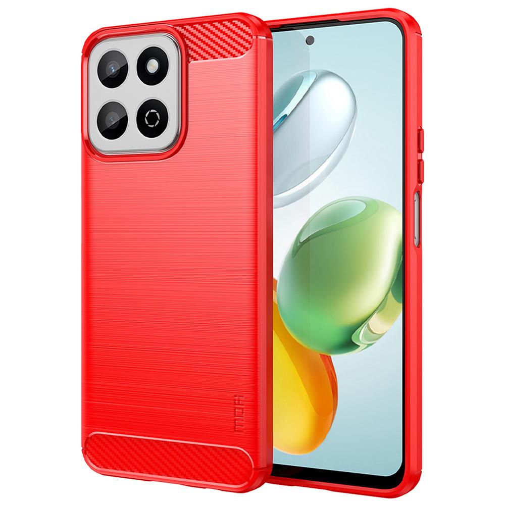 MOFI JK TPU Series-1 For Honor X7c 4G/200 Smart 5G/Play 60 Plus 5G Case Carbon Fiber Texture TPU Soft Phone Cover