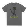 Toothless Dance Meme Let's Dance Meme T Shirt Men Women Fashion Retro Gothic Funny T-shirts Casual Cotton Oversized T-shirt Tops
