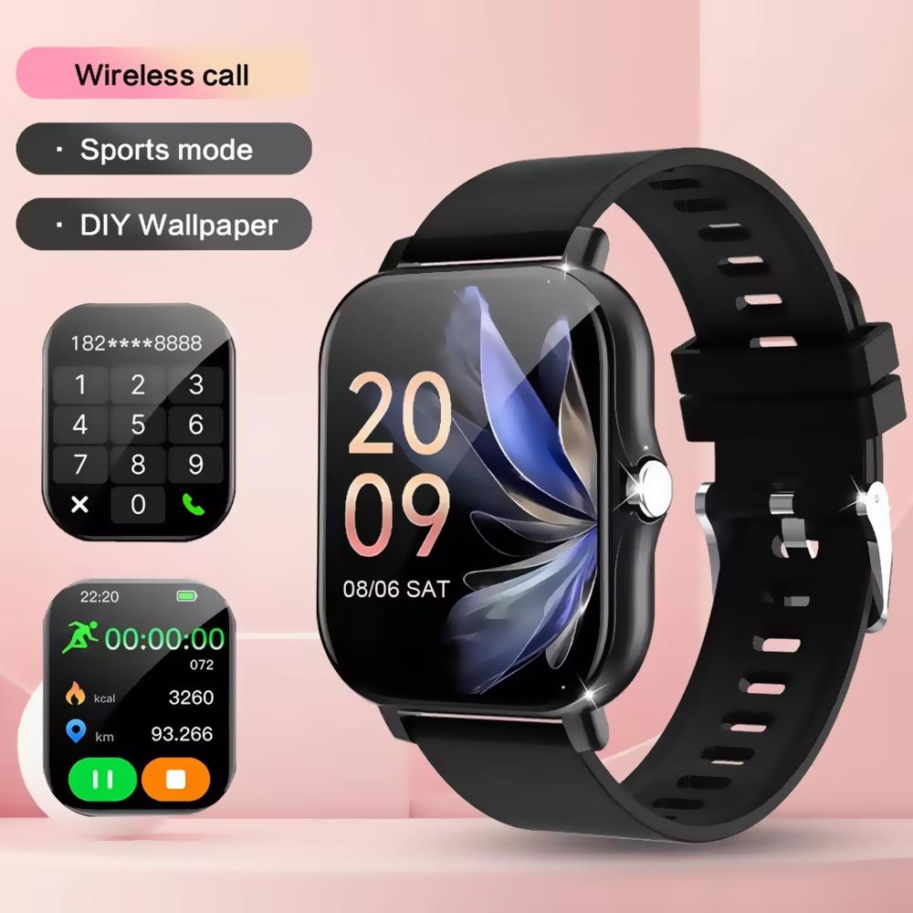 

New Smartwatch BT Call Health&Sleep Monitor 1.83 HD Screen Smart Watch Waterproof Fashoin Sports Bracelet For Women Men HW12