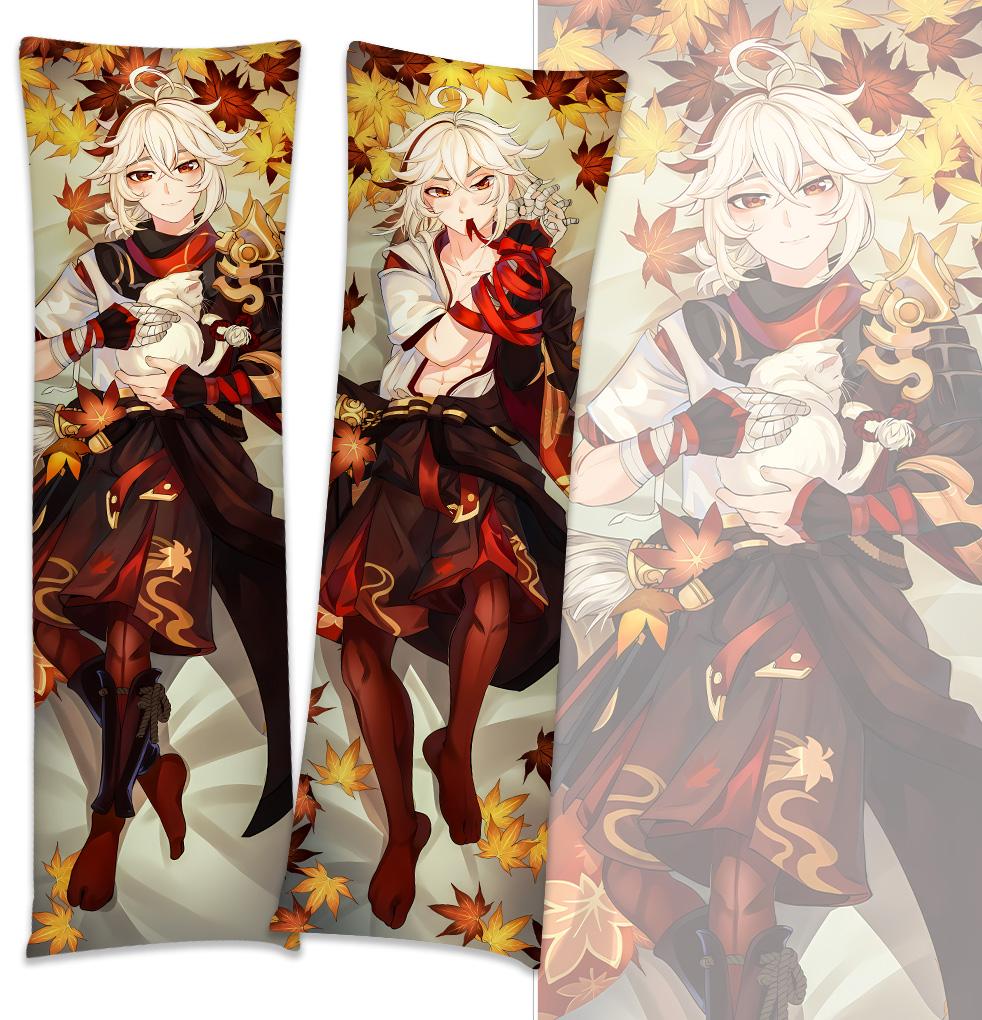 

60x180 смGenshin Impact Dakimakura Kaedehara Kazuha Hugging Body Pillowcase Male Otaku Throw Costume Pillow Cover Case Peach Skin 40*120cm