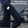 Rain Boot Shoe Cover Waterproof With Reflector High Top Shoes Dust Covers For Men Women Outdoor Rainproof Shoes Cover