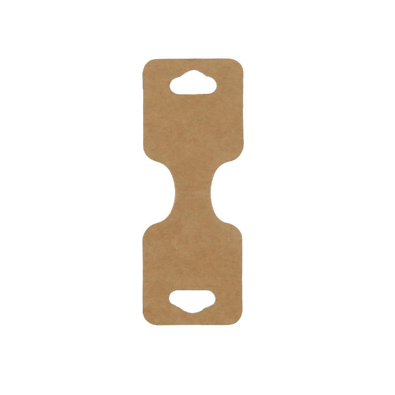 100pcs Self Adhesive Kraft Paper Card Bracelet Necklace Jewelry Hanging Holder for Small Business Retail Display Packaging