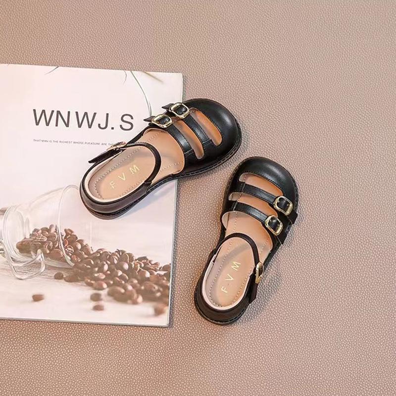 

Summer Toddler Girl Closed Toe Sandals Cute Bow Princess Shoes Soft Sole Beach Sandals size 36 чорний