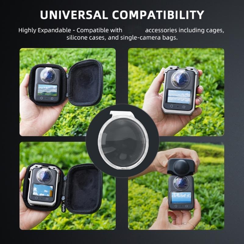 AntiScratch Camera Lens Protectors for 360 Cameras Toolless Mounting System For Adventure Photography