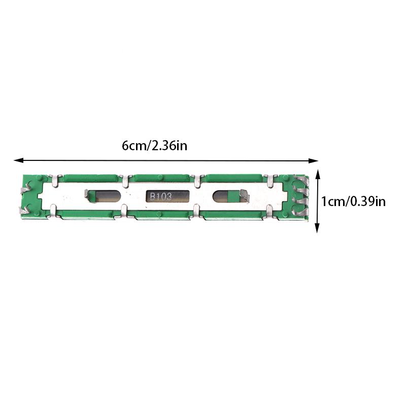 60 mm Fader miksera podwójny potencjometr głośności B10K Mikser Fader prosty przesuwny potencjometr głośności