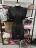 Spot - Sleeveless Shoulder Dress Sequins Slim Fit Hip Wrap Short Skirt Celebrity Style