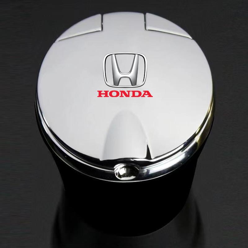 Car Cigarette Ashtray Cup With Lid With LED Light Portable Ashtray For Honda Civic Fit Jazz Accord Pilot CRV BRV HRV