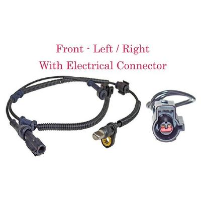 ABS Wheel Speed Sensor W/Connector Front L/R Fits:F250 F350 Heavy Duty 05-07 RWD
