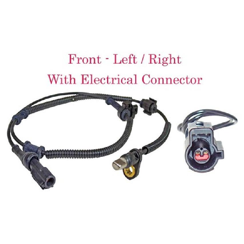 

ABS Wheel Speed Sensor W/Connector Front L/R Fits:F250 F350 Heavy Duty 05-07 RWD