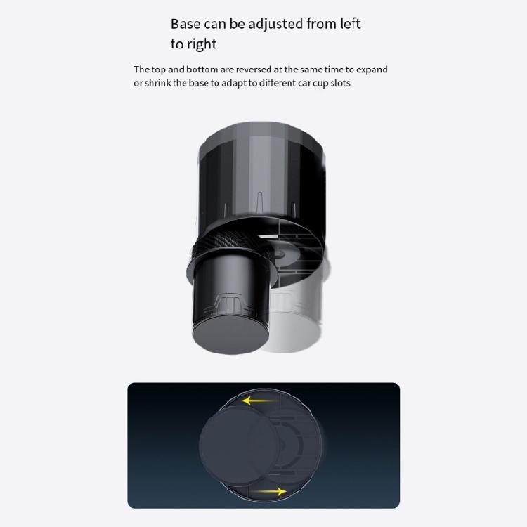 Velké nápojové nádoby Vnitřní příslušenství Držák na pohárky Adaptér Organizér Rozšiřovač držáku na nápoje do auta s nastavitelnou základnou