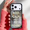 FISHING 3 RODS BY LAKE fish Colored Phone Case for iPhone 17 16 15 14 13 Pro Max Back Cover for 12 11 Pro Coque