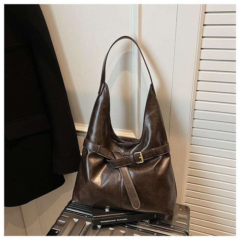 Retro Bag Women's Large-capacity New Autumn and Winter Versatile Simple Shoulder Bag Popular Tote Bag