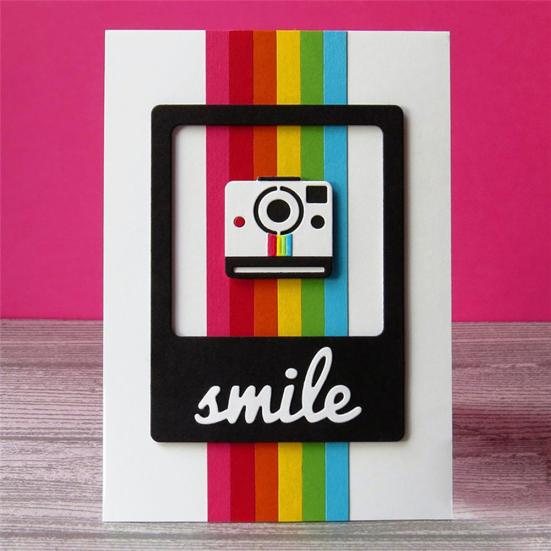 Camera Cutting Dies DIY Scrapbook Emboss Paper Cards Album Craft Punch Stencil
