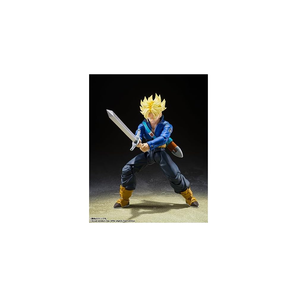 TAMASHII NATIONS S.H. Figuarts Dragon Ball Z Super Saiyan Trunks Future Boy 140mm PVC ABS Action Figure