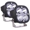 2pcs 3.1" 80W 8000LM LED Work Light Bar Combo Off Road Driving Fog Lamp Super Br