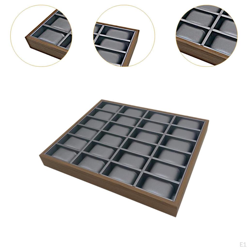 Watch Display Box Storage Case Rectangle Practical Jewelry Tray Container for