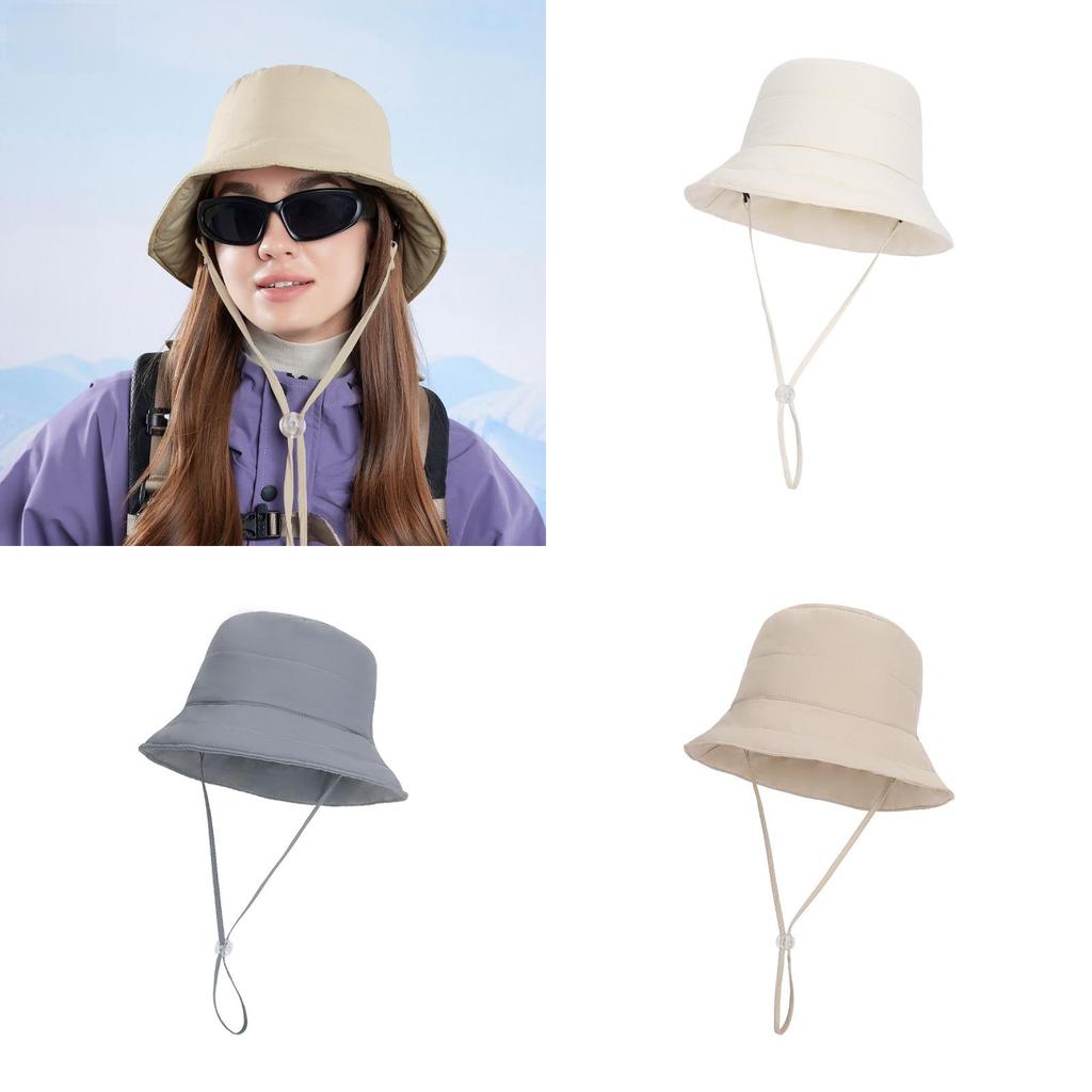Winter Cotton Puffer Fisherman Hat With Warmth For Outdoor Activities