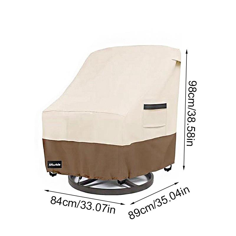 1PC 420D Waterproof Dustproof Chair Protector Quick Installation All Weather Chair Protection Oxford Cloth Chair Cover 84x89x98cm