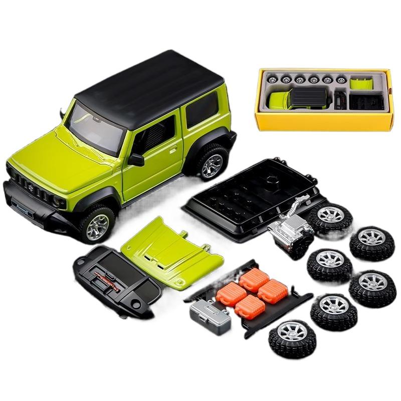 

1/32 Suzuki Jimny Збірна версія Литий під тиском металевий сплав Модель Позашляховик Іграшка Дитячий подарунок Колекція Автомобільна прикраса Модний дисплей зелений