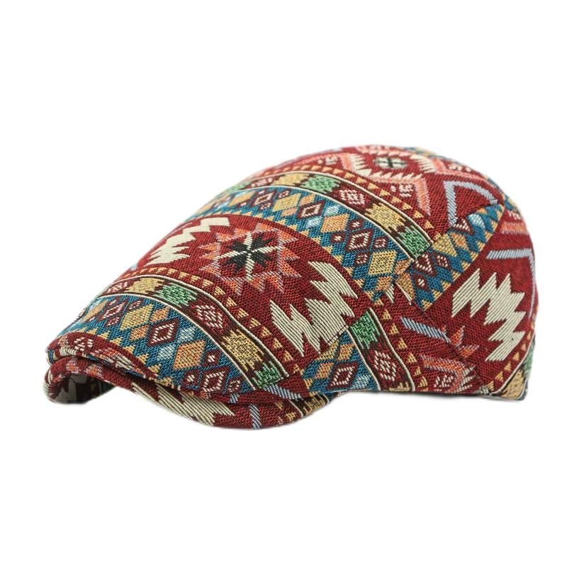 Frühling Sommer Dopamin Karomuster Baskenmütze Entenschnabel Vorwärtskappe Britischer Stil Schirmmütze Sommerhüte für Damen Herren Sonnenhüte Papa Hut Geschenk