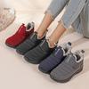 Winter Warm Cotton Shoes Flat Comfortable Casual Short Cotton Shoes Cloth Shoes Women's Velvet Thickened Casual Cotton Shoes